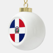 Markering Dominicaanse Republiek Keramische Bal Ornament (Rechts)
