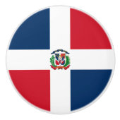 Markering Dominicaanse Republiek Keramische Knop (Voorkant)