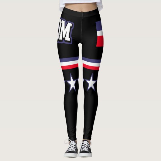 Markering Dominicaanse Republiek Leggings (Voorkant)