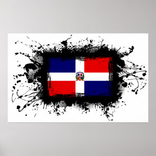 Markering Dominicaanse Republiek Poster