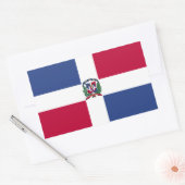 Markering Dominicaanse Republiek Rechthoekige Sticker (Envelop)