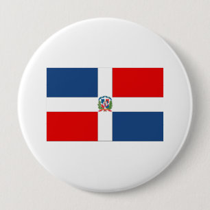 Markering Dominicaanse Republiek Ronde Button 4,0 Cm