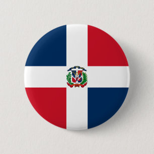 Markering Dominicaanse Republiek Ronde Button 5,7 Cm