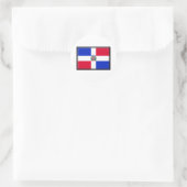 Markering Dominicaanse Republiek Ronde Sticker (Tas)
