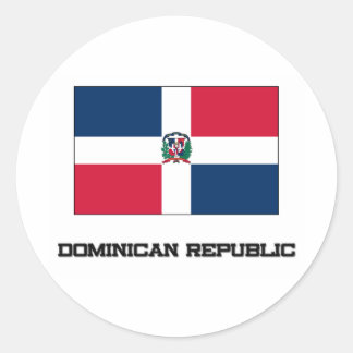 Markering Dominicaanse Republiek Ronde Sticker