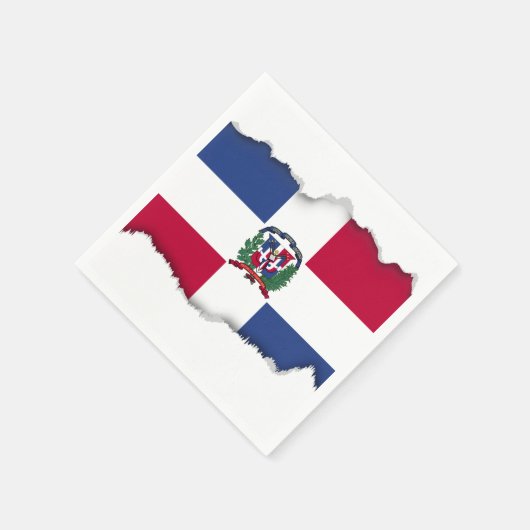 Markering Dominicaanse Republiek Servetten (Hoek)