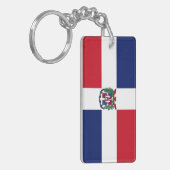 Markering Dominicaanse Republiek Sleutelhanger (Voorkant Links)