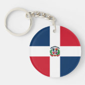 Markering Dominicaanse Republiek Sleutelhanger (Voorkant)