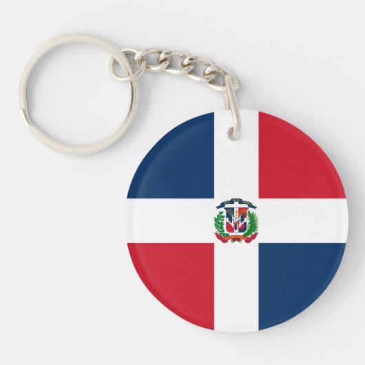 Markering Dominicaanse Republiek Sleutelhanger (Voorkant)