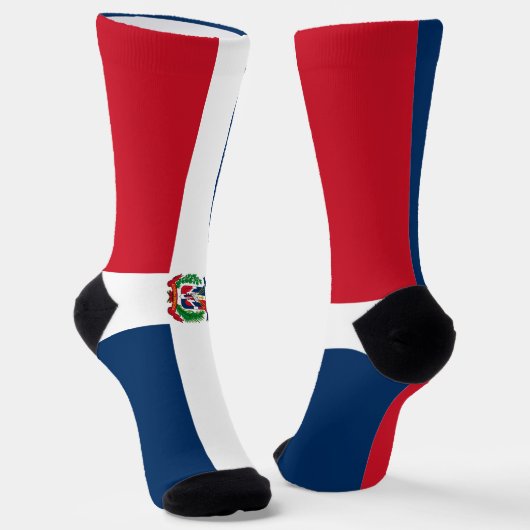 Markering Dominicaanse Republiek Sokken (Gebogen)