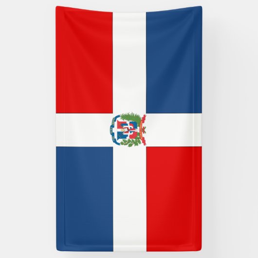 Markering Dominicaanse Republiek Spandoek (Verticaal)