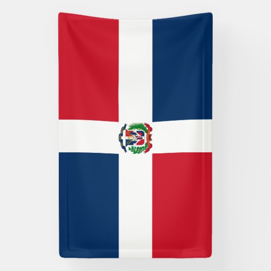 Markering Dominicaanse Republiek Spandoek (Verticaal)