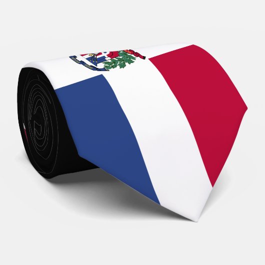 Markering Dominicaanse Republiek Stropdas (Opgerold)