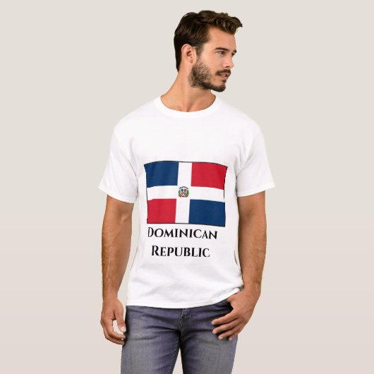 Markering Dominicaanse Republiek T-shirt (Voorkant volledig)