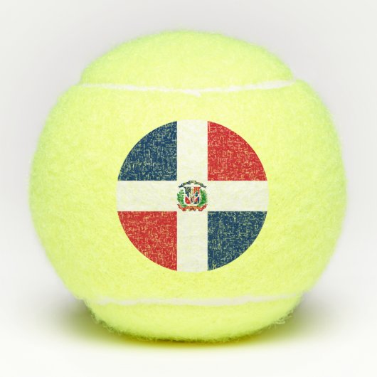 Markering Dominicaanse Republiek Tennisballen (Voorkant)