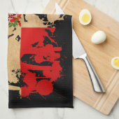 Markering Dominicaanse Republiek Theedoek (Quarter Fold)