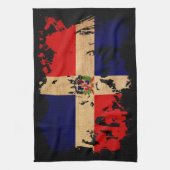 Markering Dominicaanse Republiek Theedoek (Verticaal)