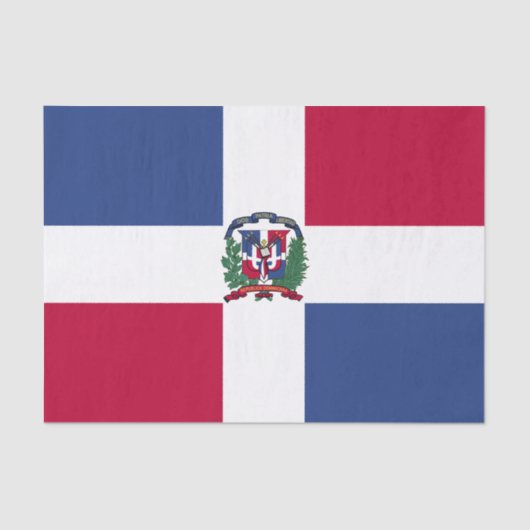 Markering Dominicaanse Republiek Tissuepapier (Voorkant)