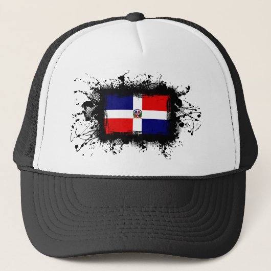 Markering Dominicaanse Republiek Trucker Pet (Voorkant)