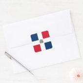 Markering Dominicaanse Republiek Vierkante Sticker (Envelop)