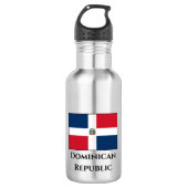Markering Dominicaanse Republiek Waterfles (Voorkant)