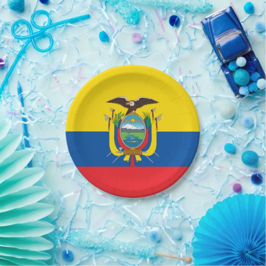 Markering: Ecuador Papieren Bordje (Feest)