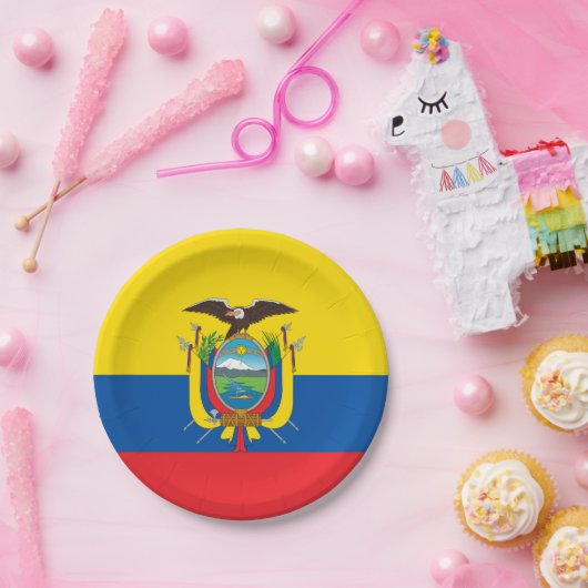 Markering: Ecuador Papieren Bordje (Feest)