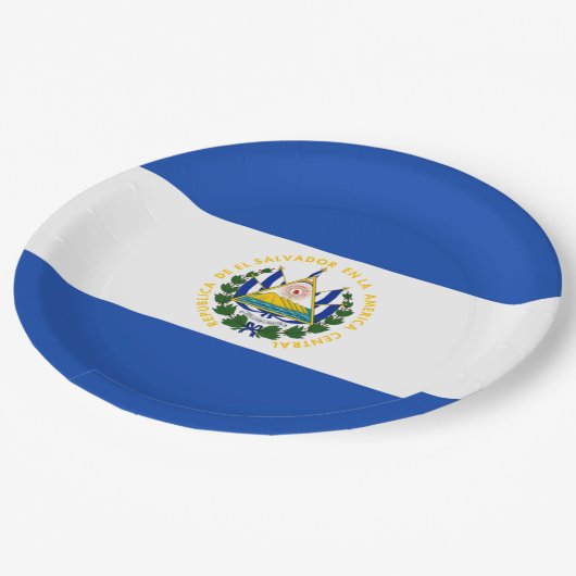 Markering: El Salvador Papieren Bordje (Gekanteld)