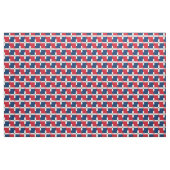 Markering en hartstructuur van de Dominicaanse Rep Stof (Fat Quarter)