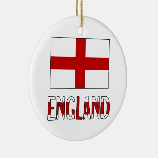 Markering en naam Engeland Keramisch Ornament (Rechts)