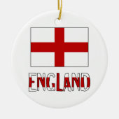 Markering en naam Engeland Keramisch Ornament (Voorkant)