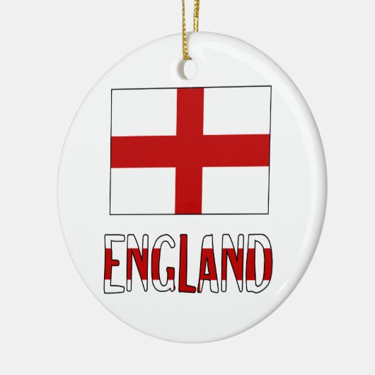 Markering en naam Engeland Keramisch Ornament (Links)