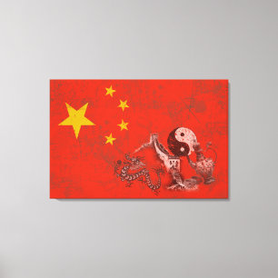 Markering en symbolen van China ID158 Canvas Afdruk