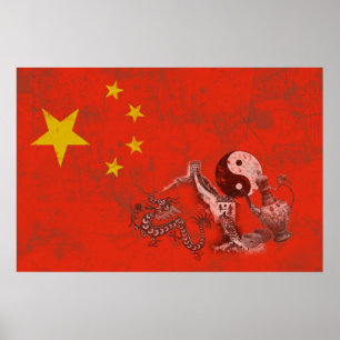 Markering en symbolen van China ID158 Poster