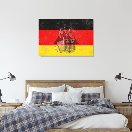 Markering en symbolen van Duitsland ID152 Canvas Afdruk (Insitu (Slaapkamer))