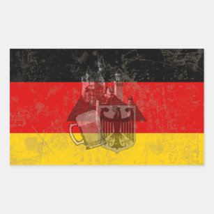 Markering en symbolen van Duitsland ID152 Rechthoekige Sticker