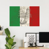 Markering en symbolen van Italië ID157 Poster (Thuiskantoor)