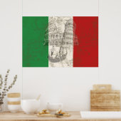 Markering en symbolen van Italië ID157 Poster (Keuken)
