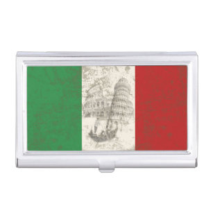 Markering en symbolen van Italië ID157 Visitekaarthouder