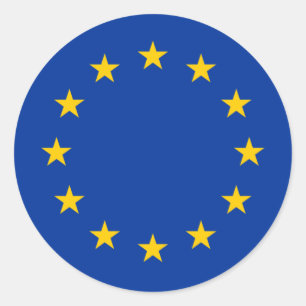Markering Europa/Europese Unie Ronde Sticker