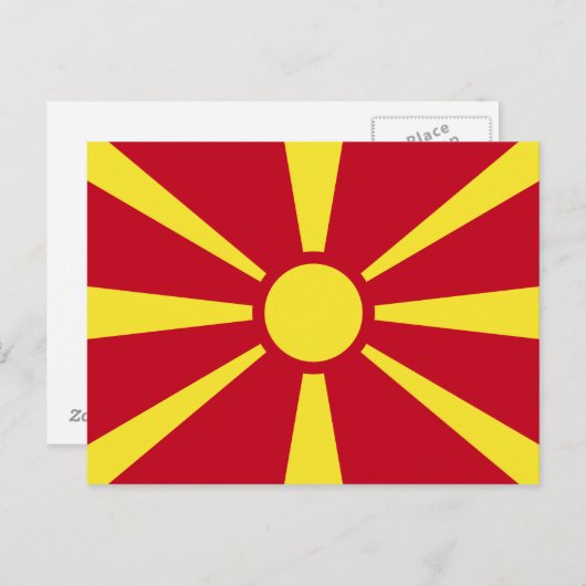 Markering Macedonië Briefkaart (Voorkant / Achterkant)