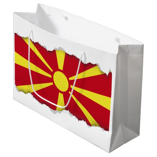 Markering Macedonië Groot Cadeauzakje (Voorkant Gekanteld)