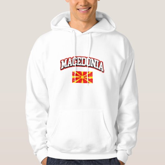 Markering Macedonië Hoodie (Voorkant)