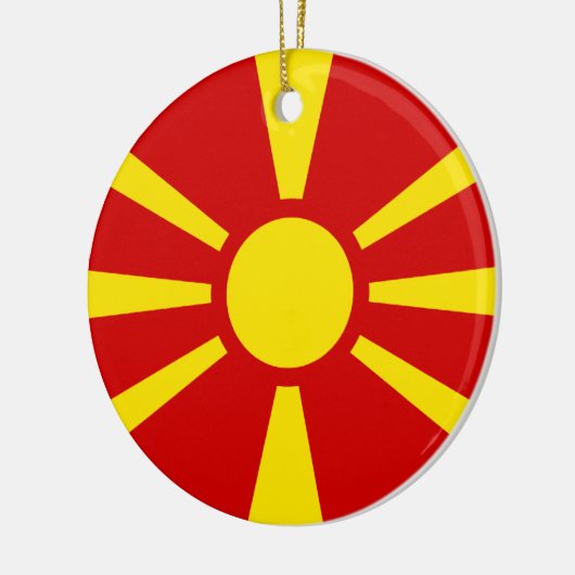Markering Macedonië Keramisch Ornament (Links)