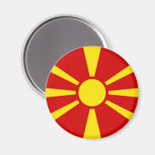 Markering Macedonië Magneet (Voorkant / Achterkant)