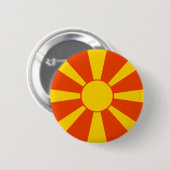Markering Macedonië Ronde Button 5,7 Cm (Voorkant /achterkant)