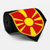 Markering Macedonië Stropdas (Opgerold)