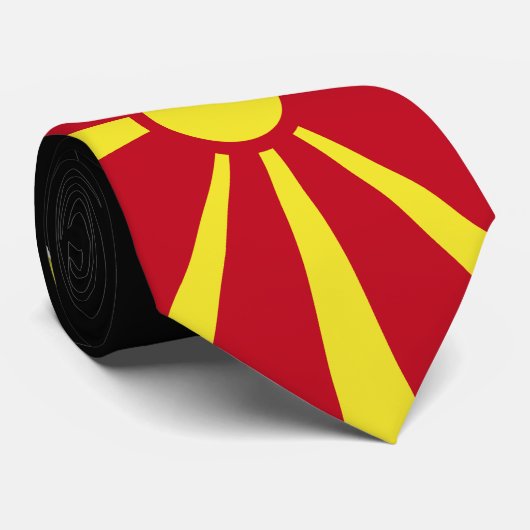 Markering Macedonië Stropdas (Opgerold)