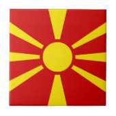Markering Macedonië Tegeltje (Voorkant)