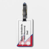 Markering Nepal - Easy ID Personal Bagagelabel (Achterkant verticaal)